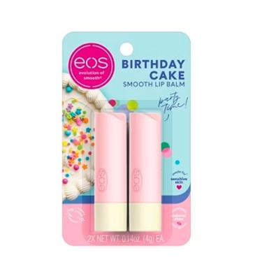 Imagem de Kit Eos Birthday Cake Lip Balm - Bálsamo Labial 8g 