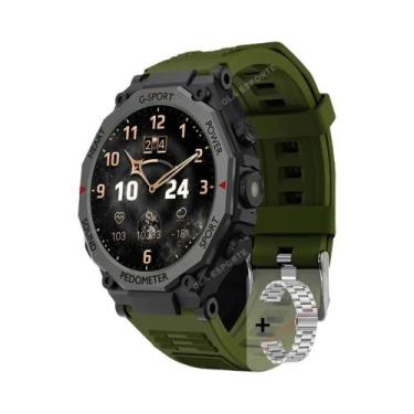 Imagem de Relógio Inteligente Militar Masculino Com Lanterna LED, À Prova D'Água