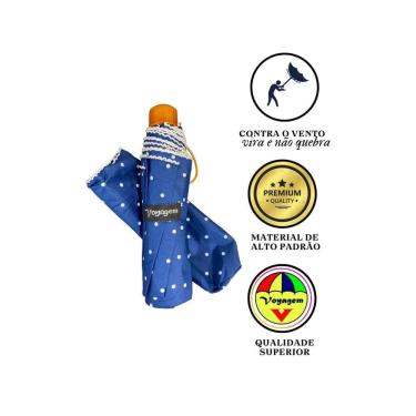 Imagem de Guarda Chuva Reforçado Voyagem 010R - Contra O Vento Azul