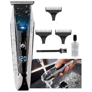 Imagem de Maquina De Corta Cabelo Aparador de Pelos Barba A Prova D'agua Profissional Completo para uso diarios ideal para cortes rápidos e acabamentos. Perfeita para uso doméstico