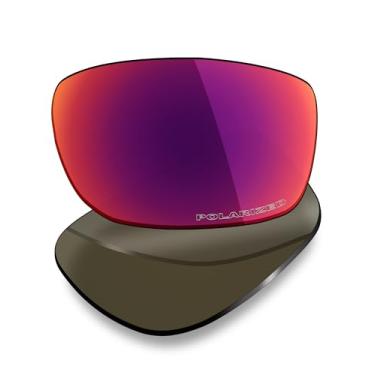 Imagem de Mryok Lentes de reposição polarizadas Plus para óculos de sol Arnette Slickster AN4185, HD Polarized, proteção UV, resistente a impactos e ajuste perfeito - Midnight Sun