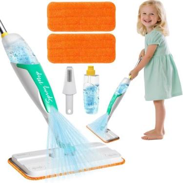 Imagem de Spray Mop Toy LSCLCIN Kids com pulverizador de água e almofadas de mic