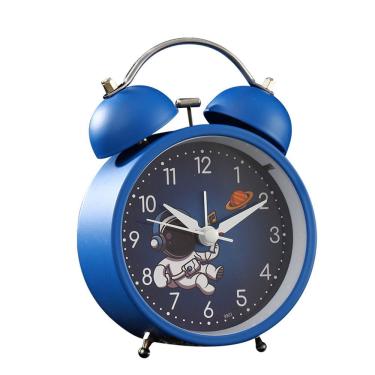 Imagem de Despertador Astronaut Cartoon Metal Twin Bell Silent Night Light