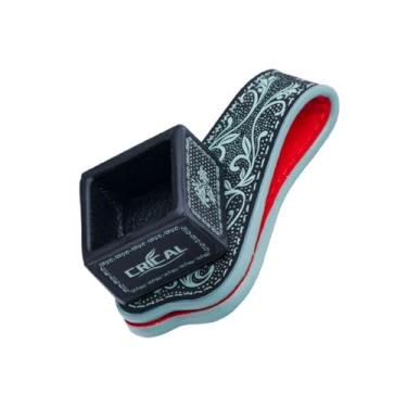 Imagem de CRICAL Suporte magnético para giz para tacos de bilhar, suporte de bilhar, redondo e quadrado, acessórios de bilhar preto e azul