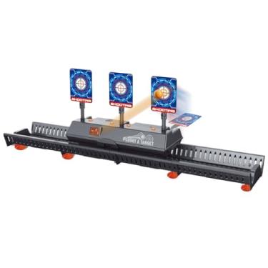 Imagem de Alvos de redefinição automática - Brinquedo portátil de movimento automático, alvo digital engraçado com luz - para crianças, adolescentes, ambientes internos, externos, casa, quintal, aniversário