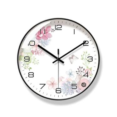 Imagem de Relógio de parede simples silencioso relógio de quartzo relógio de sala de estar quarto relógio de parede relógio de parede hotel casa de família relógio de parede criativo relógio de parede para