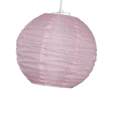 Imagem de WeiLaiKeQi Cúpula para luminária pendente externa com design vintage decorativo, à prova de sol, ideal para e jardim, Rosa, 27cmx30cm