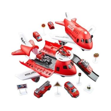 Imagem de Conjunto De Brinquedos De Carro E Avião Para Crianças Com 6 Sinais De 