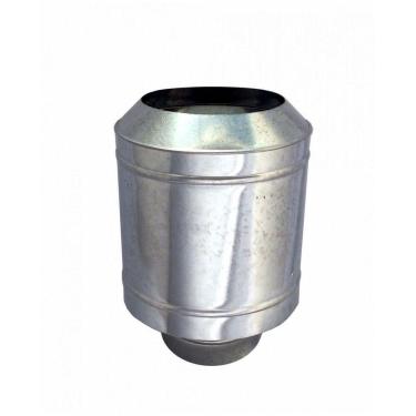 Imagem de Chapéu Galvanizado Tipo Canhão Sputinik Para Chaminé De 150 Mm De Diâmetro