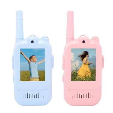 Imagem de Zopsc 2 Pacotes de Vídeo Walkie Talkies Recarregáveis ​​para Crianças, Intercomunicador de Vídeo Portátil para Meninos e Meninas de 3 a 12 Anos, Brinquedos de Jogos Familiares