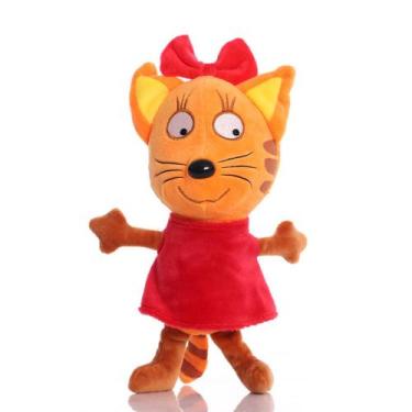 Imagem de Boneca de brinquedo de pelúcia Calicos Cat Red 20cm - yiweisai