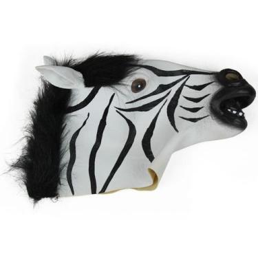 Imagem de Máscara de cosplay Zebras, Halloween, Carnaval, Páscoa, látex - yiweis