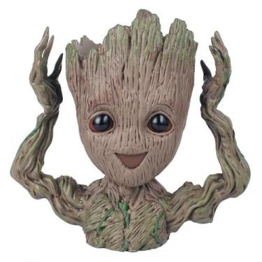 Imagem de Figura de vaso de flores Toy Baby Groot PVC 14 cm multicolorida - yiwe