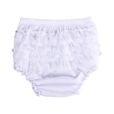 Imagem de Shorts De Algodão Com Renda Elástica Para Meninas E Meninos, Roupa De 