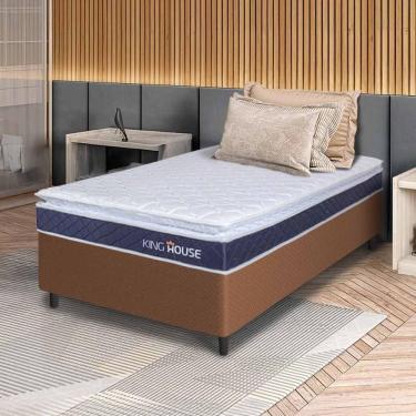 Imagem de Cama Box Durban Espuma D28 Solteiro 88x188 Marrom King House