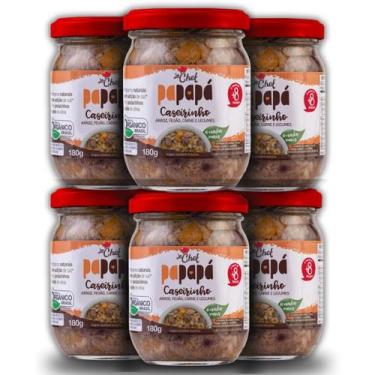 Imagem de KIT 6 X SOPINHA BEBÊ ORGÂNICA PAPAPÁ LA CHEF 180g - CASEIRINHO