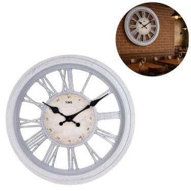 Imagem de Relógio Redondo de Parede 36,5cm Analógico Romano Vintage - Chinatown