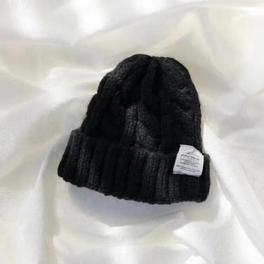 Imagem de Gorro De Inverno Feminino Quente De Tricô, Boné De Lã Torcido Da Moda 