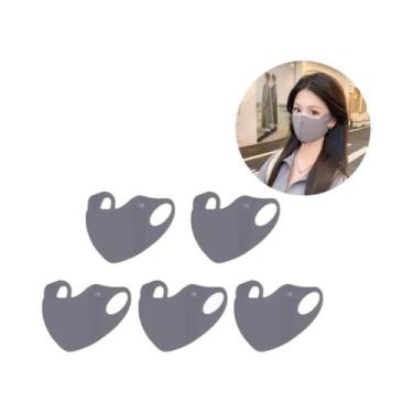 Imagem de Máscara Facial Respirável De Seda Gelada Com Proteção Solar E Lenço In