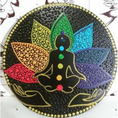 Imagem de Mandala 7 Chacras 15cm - Mandalaria D'Ogum