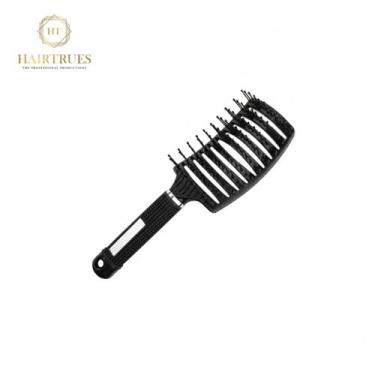 Imagem de Escova de Cabelo Hairtrues Vazada Curva Leve e Ergonômica