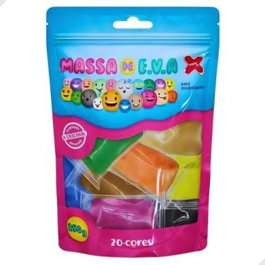 Imagem de Massa de Eva para Modelagem com 250g 20 Cores Sortidas - Make+