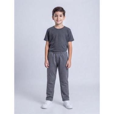 Imagem de Calça Masculina Infantil Moletom PEGA MANIA Tamanho:1Cor:Cinza, 1, Cin