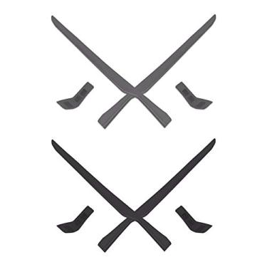 Imagem de Mryok 2 pares de kits de substituição para óculos Oakley Mainlink OO9264 / Mainlink XL OO9264 / Mainlink MNP OX8128 - Cinza e preto