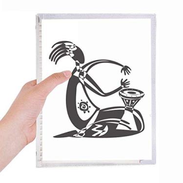 Imagem de Pandeiro Mexicano Dance Celebrate Mexico Caderno de Folhas Soltas Diário de Papelaria Recarregável