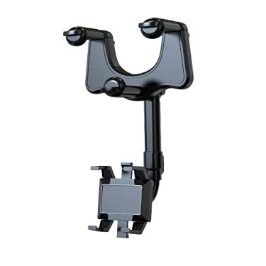 Imagem de Suporte de celular espelhado espelhado giratório de 360° e retrátil para carro, suporte universal giratório de 360 graus, para todos os telefones celulares (1)