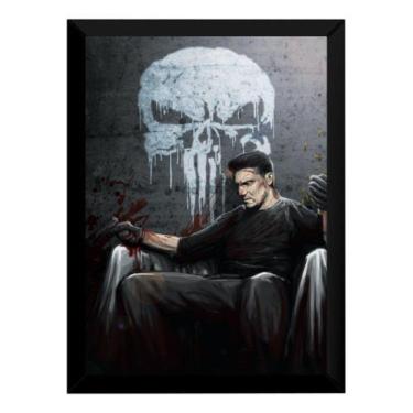 Imagem de Quadro Decorativo Arte Serie The Punisher O Justiceiro Hq - Fanarte