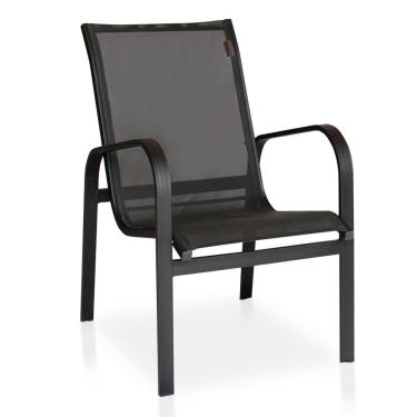 Imagem de Cadeira Em Tela Sling Com Estrutura Preta