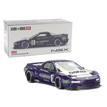 Imagem de Diecast Model Car Compatible with Kaido House x Mini GT 1:64 Honda NSX Kaido Racing V2 Purple Limited Edition KHMG173
