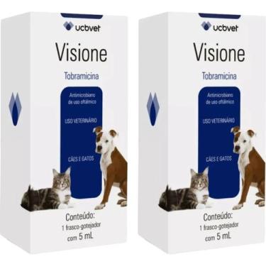 Imagem de Colirio Visione 5ml - Ucbvet - 2 Unidades