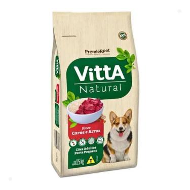 Imagem de Ração Vitta Natural Cães ad rp Carne e Arroz 15kg