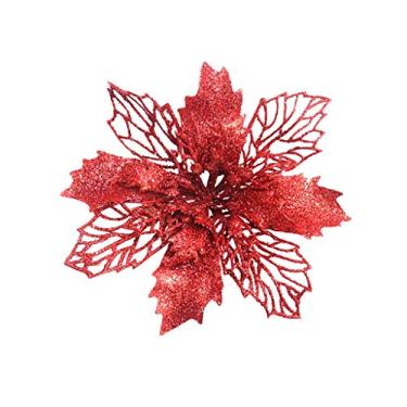 Imagem de Yalych Flower Ornamen tscelebrate The festivalliving room Male Stem para flores artificiais flores artificiais (cor: vermelho, tamanho: tamanho único)