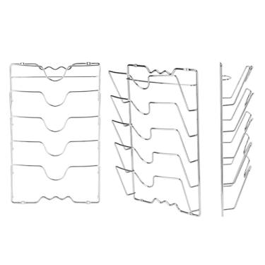 Imagem de aqxreight Suporte de Rack de Armazenamento de Armário de Cozinha Montado na Parede/porta para Tampas de Panelas e Panelas Mais para Terminar a Panela e Ordenadamente Juntos 5 a 5. de Durabilidade