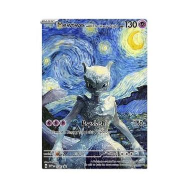 Imagem de 18 Cartas De Anime DIY Para Crianças - Mewtwo, Pikachu, Charizard, Eev