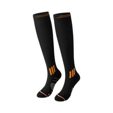 Imagem de Meias Esportivas De Compressão Média-Alta Elásticas Para Fitness, Corr