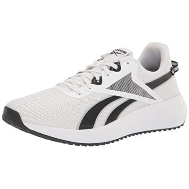 Imagem de Reebok Tênis de corrida masculino Lite Plus 3.0, Branco/preto/cinza puro, 12