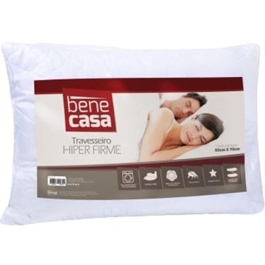 Imagem de Travesseiro Hiper Firme Tecido Matelassado 50x70cm 100% Poliéster Branco