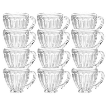 Imagem de Jogo 12 XícarasDe Chá De Cristal Ecológico Café Imperial 200ml Lyor