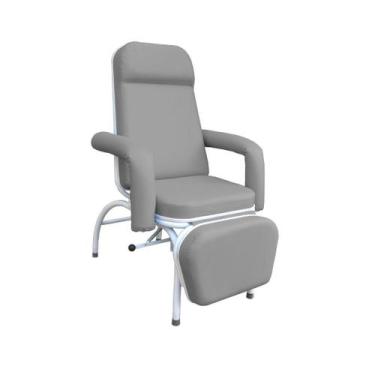 Imagem de Poltrona de Descanso Reclinável Hospitalar Comfort Cinza - Metal Solut