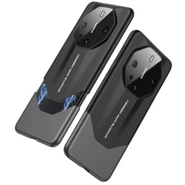 Imagem de JIAONASHIJIA Capa para Huawei Mate 60 RS - Design ultrafino de carro esportivo de luxo - proteção antiarranhões à prova de quedas - cobertura total da câmera - instalação magnética. Preta