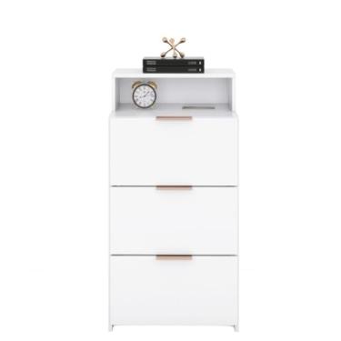 Imagem de Mesa De Cabeceira Multiuso Com Prateleira Aparador Escritório