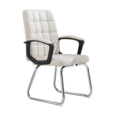 Imagem de Mesa de couro para computador, laço, pé, ergonômico, encosto alto, escritório, assento de couro PU, mesa de escritório para escritório, sala de reuniões