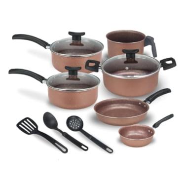 Imagem de Jogo de Panelas Antiaderente Antiaderente Chocolate