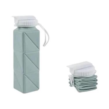 Imagem de Garrafa De Água Colapsável De Silicone De 620ml, À Prova De Vazamentos
