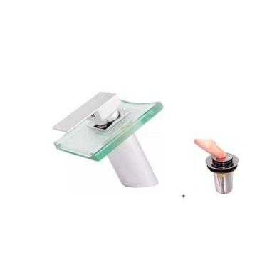 Imagem de Torneira Monocomando Mônaco Bica Baixa + Válvula Click