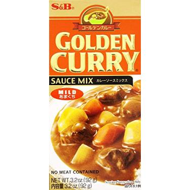 Imagem de Tempero Golden Curry Amakuchi com Sabor Suave Picante nível Fraco S&B - 92 gramas